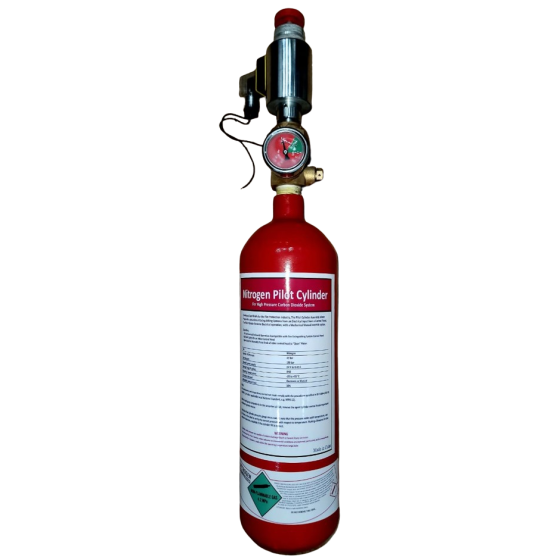 Pilot Cylinder For Fire Suppression System CO2 / Nitrogen